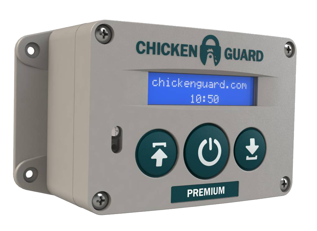 Publiciteit Cadeau knal Chicken Guard automatische deuropener | Bokmolenhoeve
